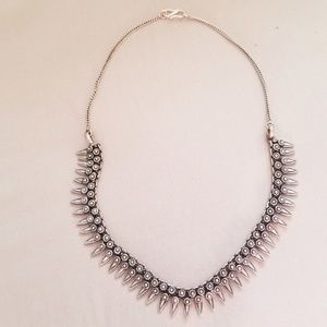 Lucky Brand Silver Point Statement Necklace